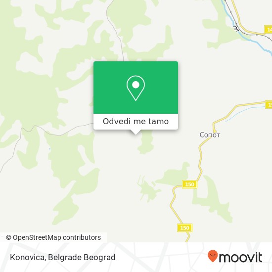 Konovica mapa