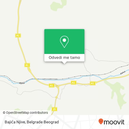 Bajića Njive mapa