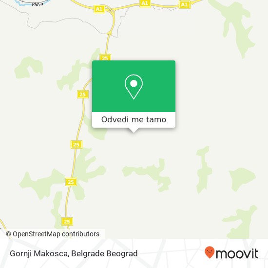 Gornji Makosca mapa