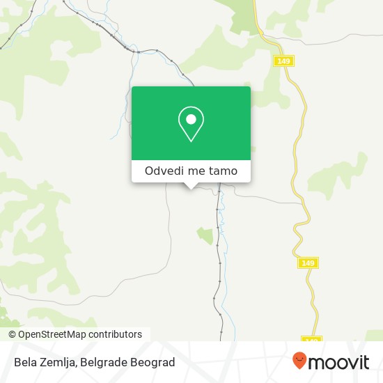 Bela Zemlja mapa