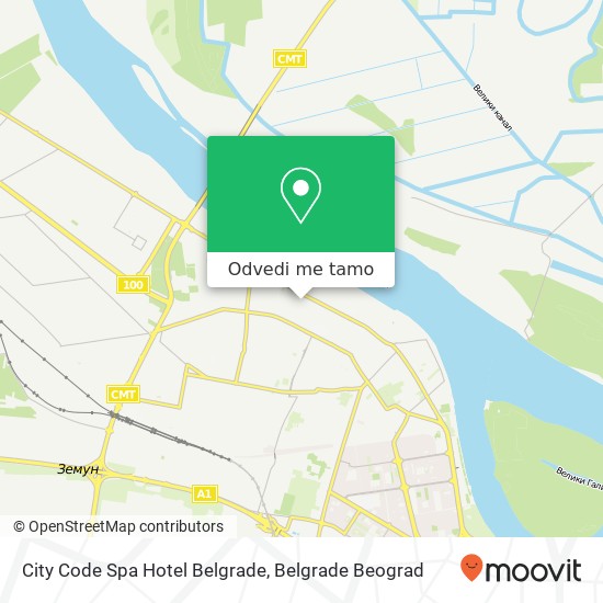 City Code Spa Hotel Belgrade mapa