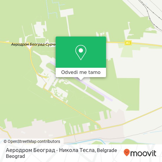 Аеродром Београд - Никола Тесла mapa