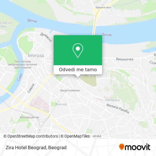 Zira Hotel Beograd mapa