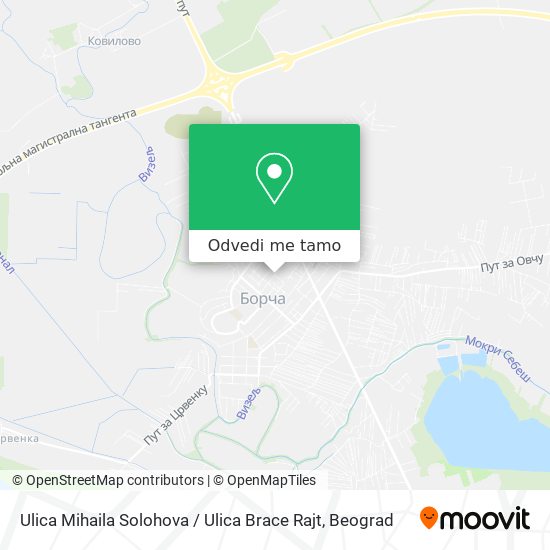 Ulica Mihaila Solohova / Ulica Brace Rajt mapa