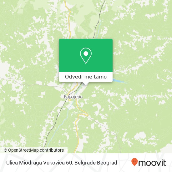 Ulica Miodraga Vukovica 60 mapa