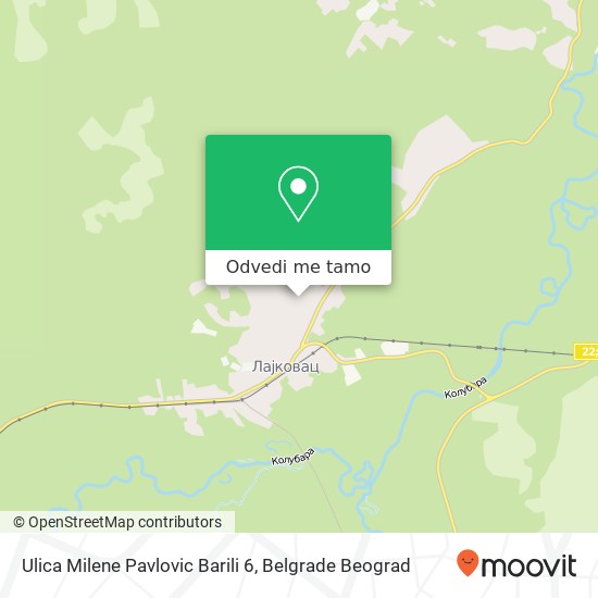 Ulica Milene Pavlovic Barili 6 mapa