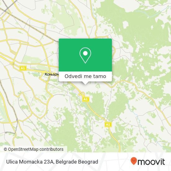 Ulica Momacka 23A mapa