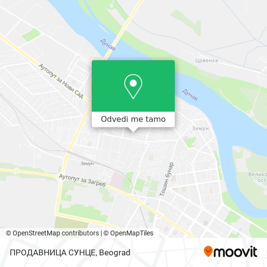 ПРОДАВНИЦА СУНЦЕ mapa