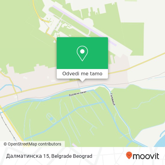 Далматинска 15 mapa