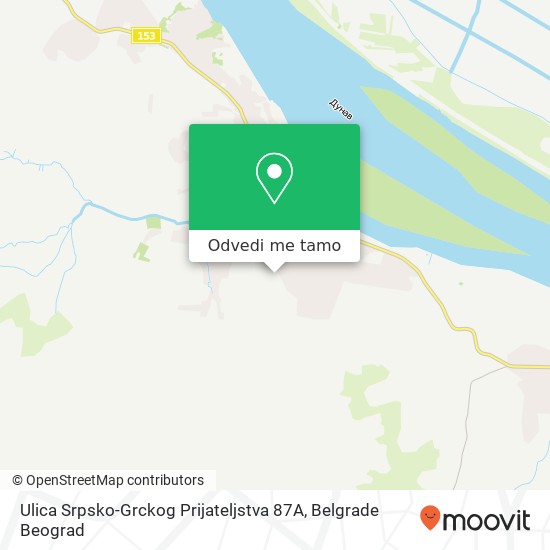 Ulica Srpsko-Grckog Prijateljstva 87A mapa