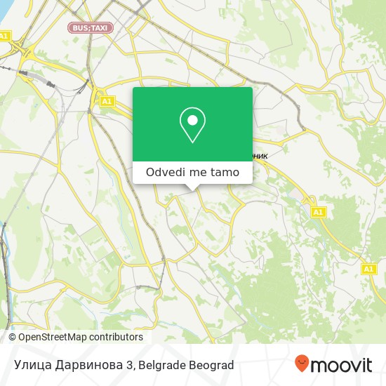 Улица Дарвинова 3 mapa