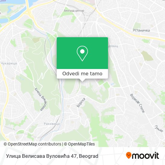 Улица Велисава Вуловића 47 mapa