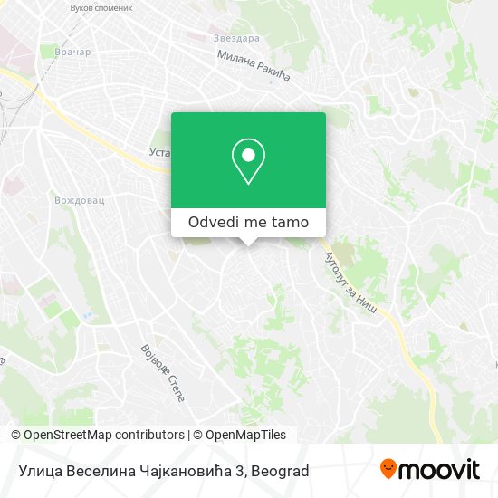 Улица Веселина Чајкановића 3 mapa