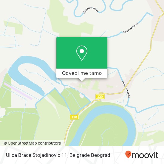 Ulica Brace Stojadinovic 11 mapa