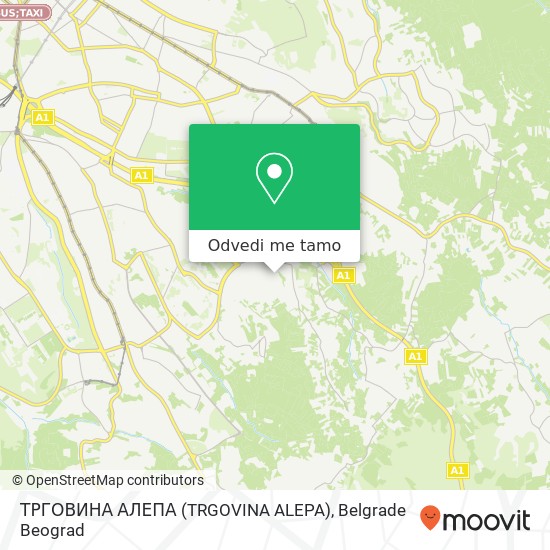 ТРГОВИНА АЛЕПА (TRGOVINA ALEPA) mapa