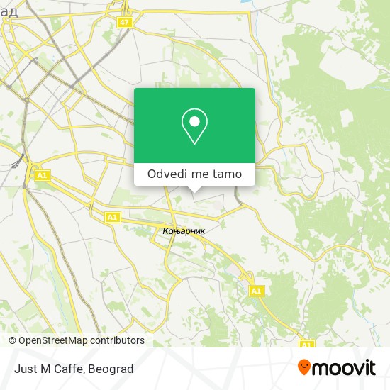 Just M Caffe mapa