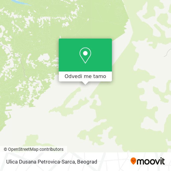 Ulica Dusana Petrovica-Sarca mapa