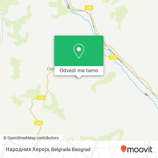 Народних Хероја mapa