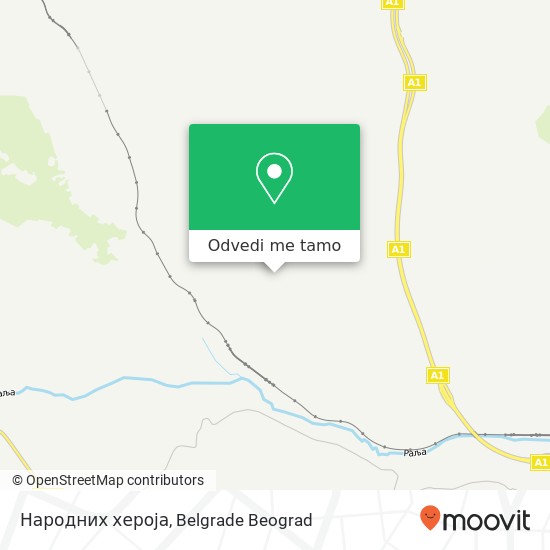 Народних хероја mapa