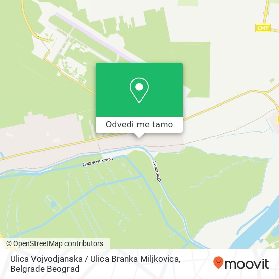 Ulica Vojvodjanska / Ulica Branka Miljkovica mapa