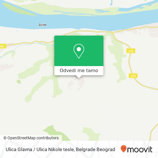 Ulica Glavna / Ulica Nikole tesle mapa