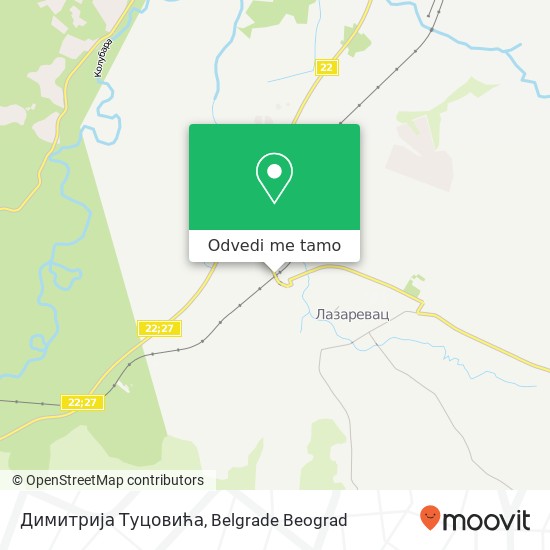 Димитрија Туцовића mapa