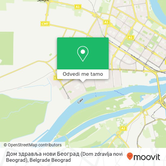 Дом здравља нови Београд (Dom zdravlja novi Beograd) mapa