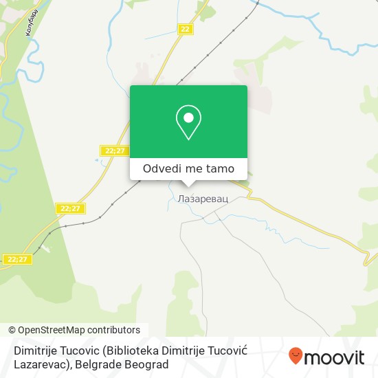 Dimitrije Tucovic (Biblioteka Dimitrije Tucović Lazarevac) mapa