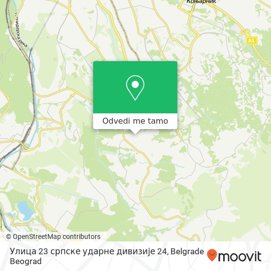 Улица 23 српске ударне дивизије 24 mapa