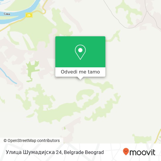 Улица Шумадијска 24 mapa