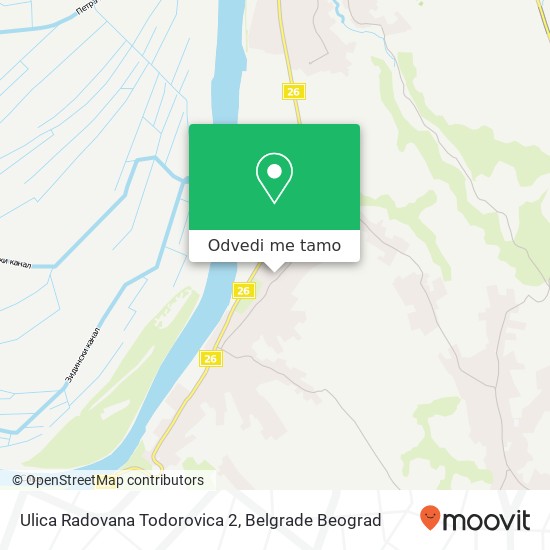 Ulica Radovana Todorovica 2 mapa