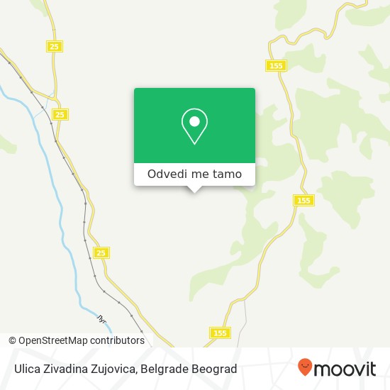 Ulica Zivadina Zujovica mapa