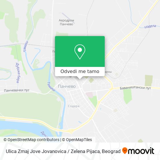 Ulica Zmaj Jove Jovanovica / Zelena Pijaca mapa