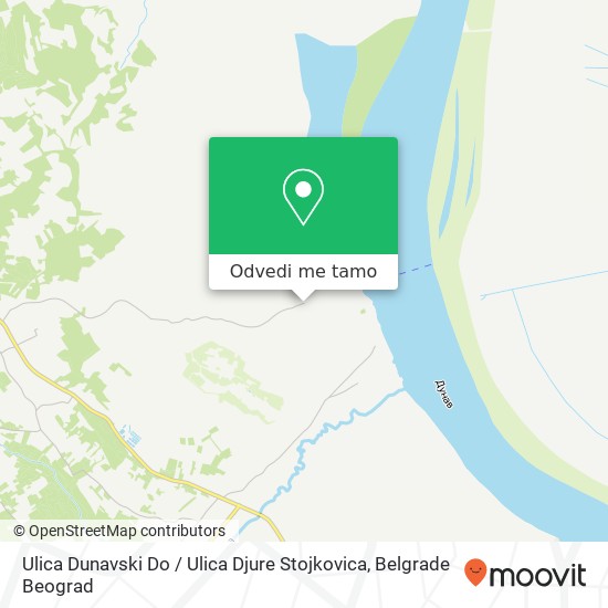 Ulica Dunavski Do / Ulica Djure Stojkovica mapa