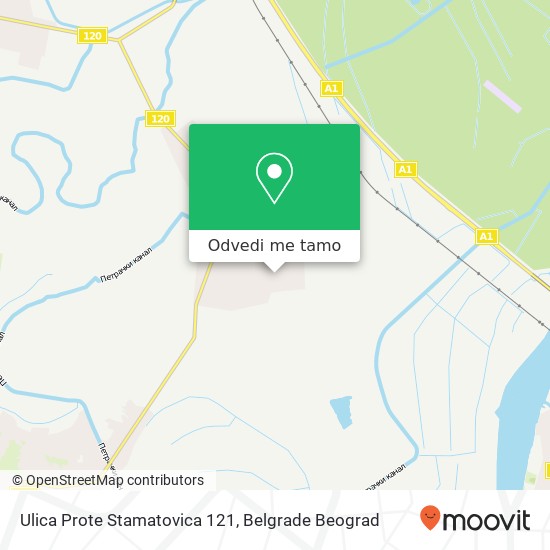 Ulica Prote Stamatovica 121 mapa