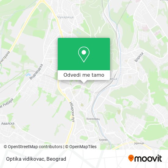 Optika vidikovac mapa