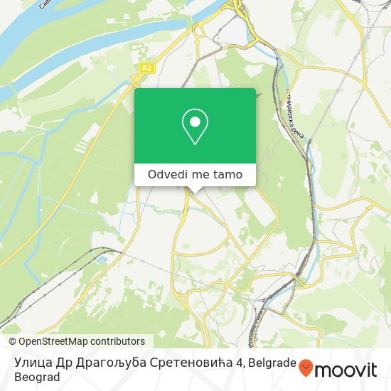 Улица Др Драгољуба Сретеновића 4 mapa