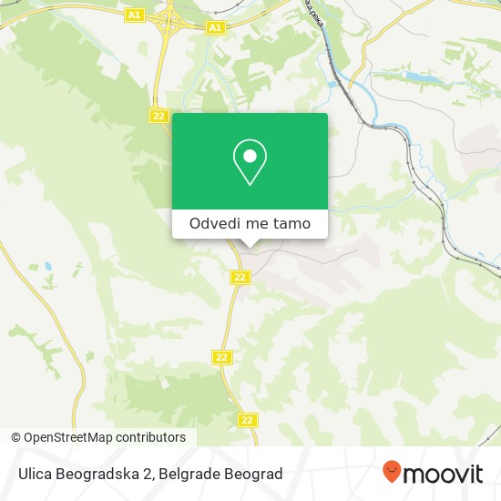 Ulica Beogradska 2 mapa