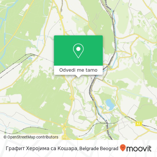 Графит Херојима са Кошара mapa