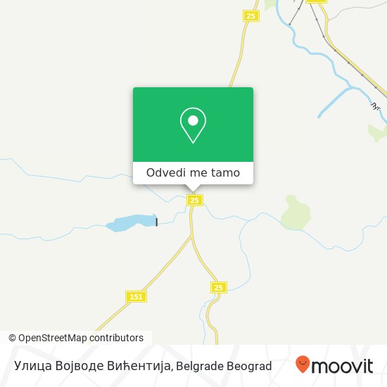 Улица Војводе Вићентија mapa