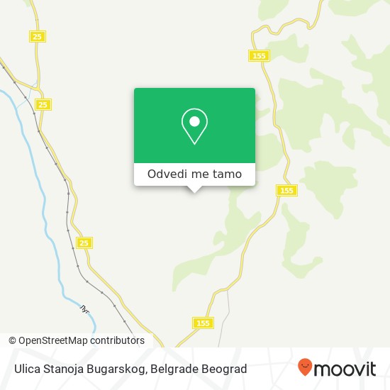 Ulica Stanoja Bugarskog mapa