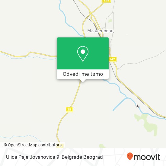 Ulica Paje Jovanovica 9 mapa