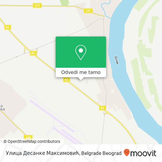 Улица Десанке Максимовић mapa