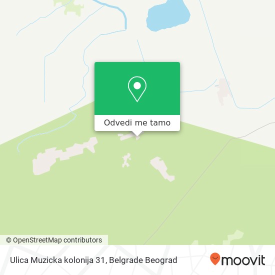 Ulica Muzicka kolonija 31 mapa