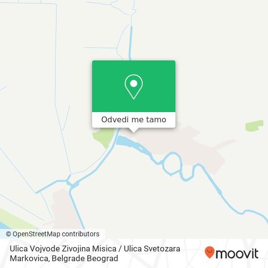 Ulica Vojvode Zivojina Misica / Ulica Svetozara Markovica mapa