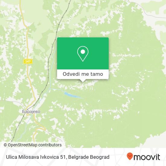 Ulica Milosava Ivkovica 51 mapa