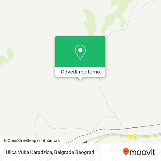 Ulica Vuka Karadzica mapa