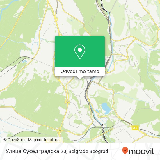 Улица Суседградска 20 mapa