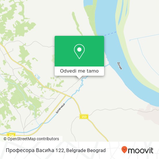 Професора Васића 122 mapa