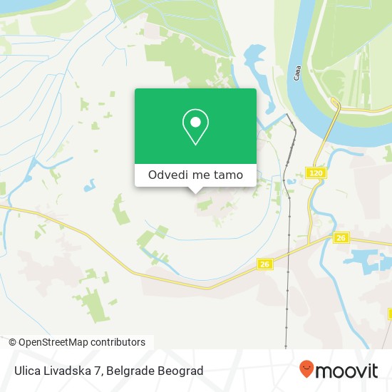 Ulica Livadska 7 mapa